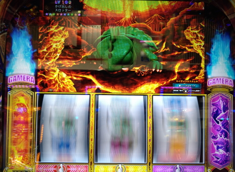 ガメラ2でミニパネル回りっぱなし