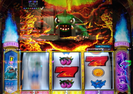 ガメラ2で逆押しリーチ目