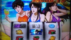 スーパーキャッツアイ　水着のラウンド画面