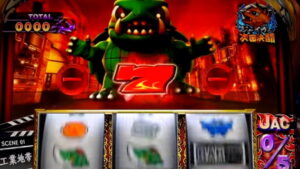 ガメラ2の赤7カットイン時の技術介入